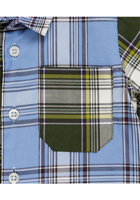 Camicia a quadri MANUEL RITZ | MR4481AZZURRO